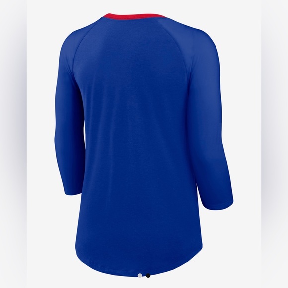 Nike NFL BUFFALO BILLS womens Blue Long Sleeve Shirt with Red Accents Medium - Picture 4 of 4